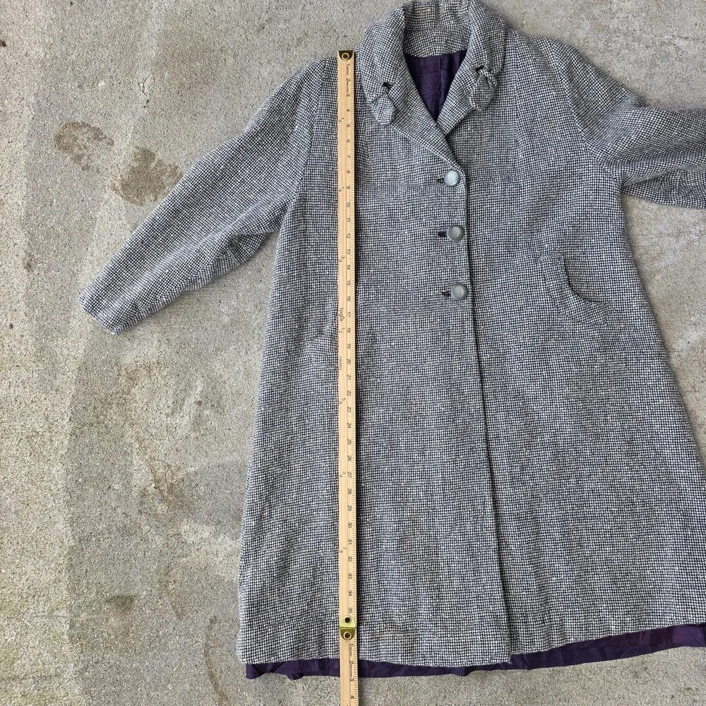 Belle Shoppe Vintage Wool Tweed Coat Women's Medium
